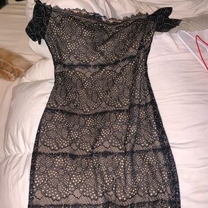 SUPER CUTE Black Lace Dress